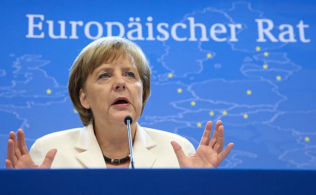 На фото - немецкий канцлер Ангела Меркель