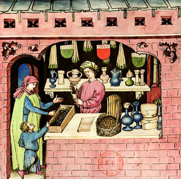 Торговець прянощами, 1380-1390