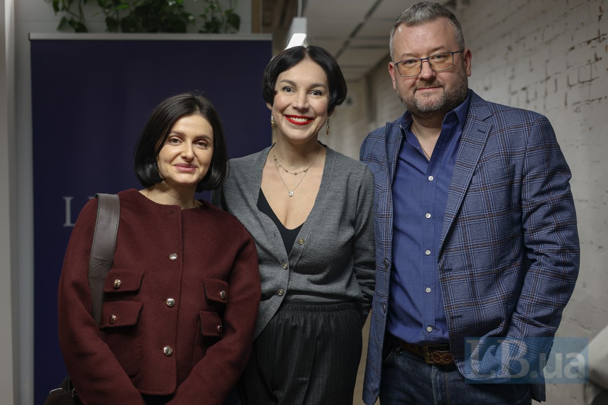 нардепка Ольга Василевська-Смаглюк, шеф-редакторка LB.ua Cоня Кошкіна і продюсер Макс Сухенко