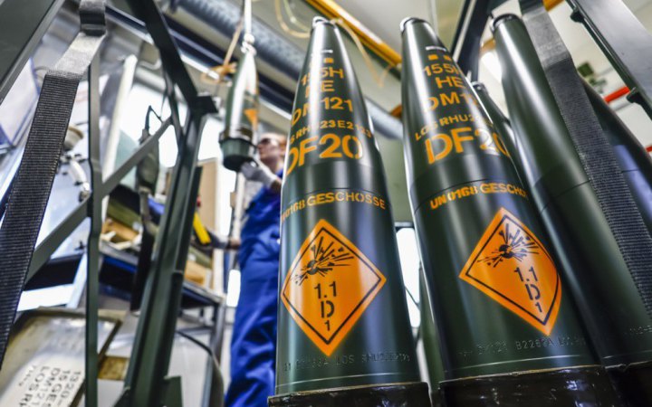 Потужність заводу Rheinmetall в Україні перевищить заплановані 150 тисяч снарядів на рік