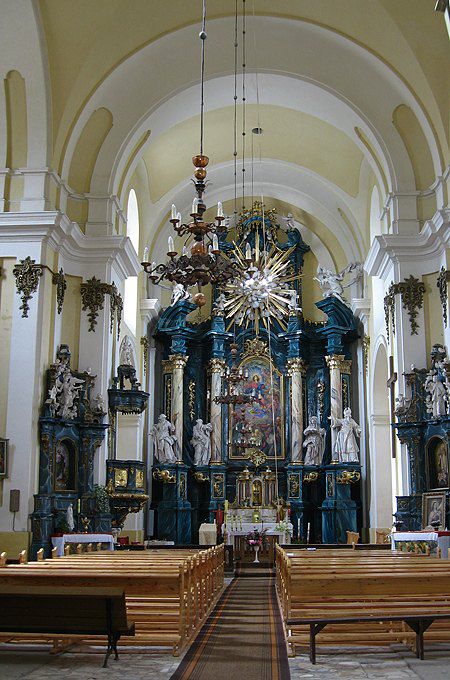 Алтарь работы Пинзеля в костеле Успения Девы Марии