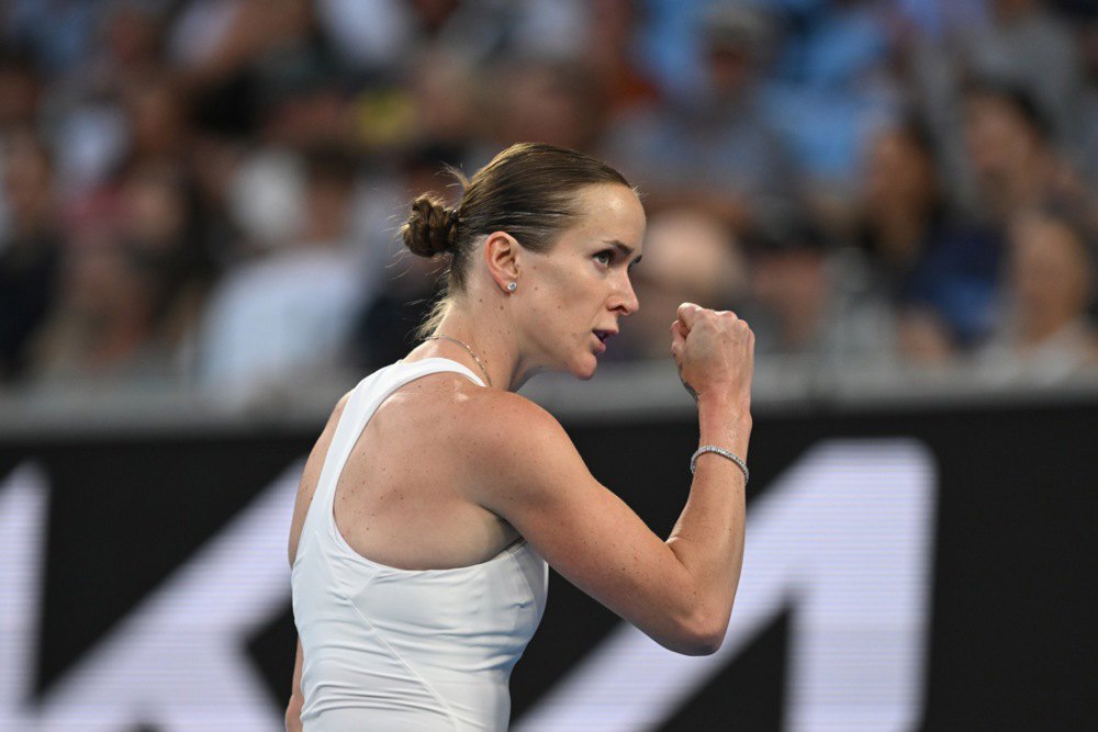 Емоції Еліни Світоліної під час матчу 