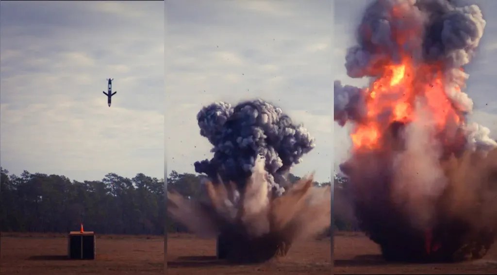 Випробування ракети ERAM 22 січня 2025 року на авіабазі Еглін, Флорида. 