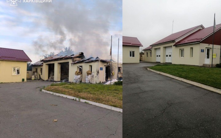 На Харківщині ворог вдруге від початку вторгнення зруйнував депо пожежної частини