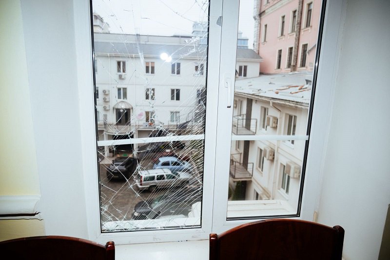 Музей «Іноземні письменники в Одесі» (колишній Музей Пушкіна) після обстрілу 31 січня 2025