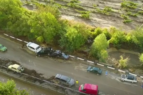 В Судаке эвакуировали 76 человек из-за схода селевого потока