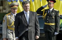 Президент Порошенко посетил генеральную репетицию военного парада