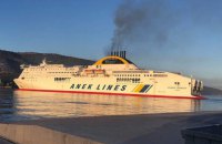 На пароме в греческом порту произошел пожар 