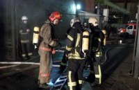 В Киеве горели склады на проспекте Бандеры