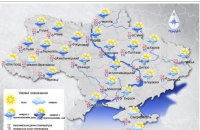 Сьогодні Україні прогнозують короткочасні дощі, місцями грози, температура до +27