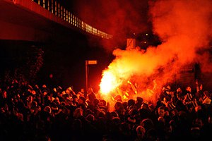 Фанаты дрезденского "Динамо" устроили жуткий погром