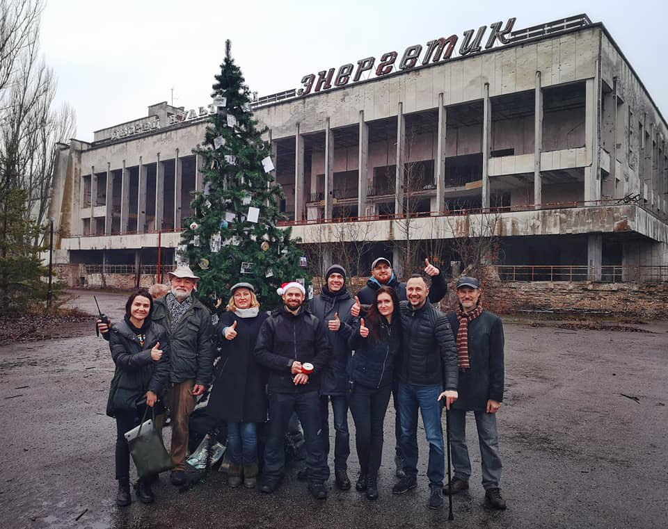 На центральній площі Прип'яті встановлено святкову ялинку. грудень 2019
