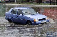 Ливень затопил центр Днепропетровска