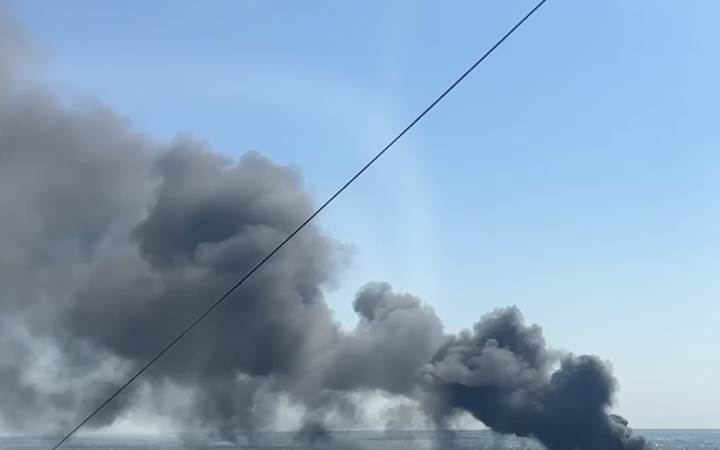 У російському Курську спалахнула масштабна пожежа