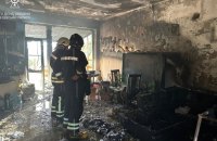 В Одесі сталася пожежа у двоповерховому будинку, постраждав чоловік та чотири дитини