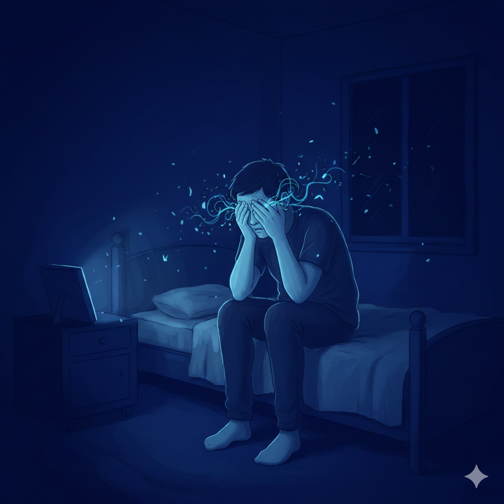 Біль в очах під час відключень тривалих світла