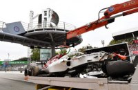 ​Пилот Ф1 уничтожил свой автомобиль на практике в Италии