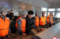 Кім Чен Ин оглянув новий есмінець Північної Кореї