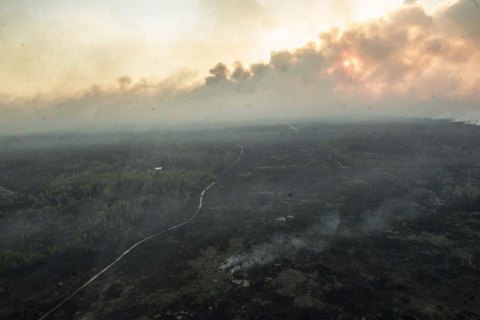 Рятувальники ліквідували два вогнища займання під Чорнобилем