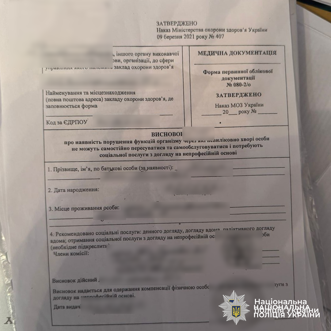 Знайдені документи під час обшуків