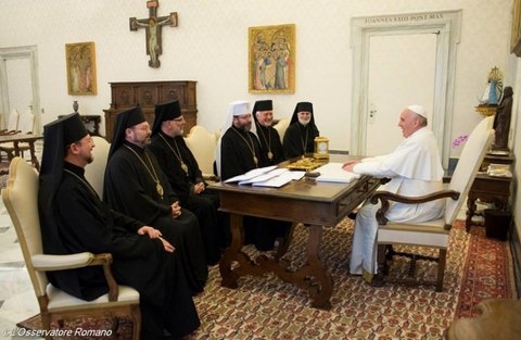 Голова УГКЦ розповів Папі Римському про гібридну війну РФ проти України
