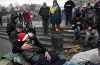 На киевском Майдане избили и облили зеленкой студента, - милиция