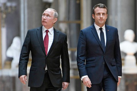 Макрон закликав Путіна тиснути на Дамаск, щоб зупинити ескалацію в Сирії