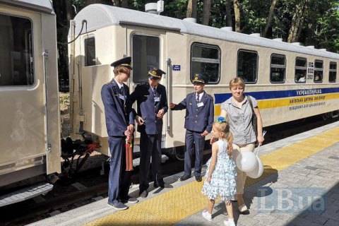​В Киеве обновили Детскую железную дорогу