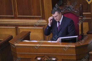 Янукович не станет выступать в Раде под крики депутатов