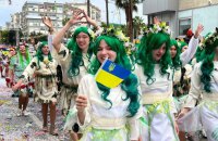 На Кіпрі українки взяли участь у карнавалі в костюмах Мавки