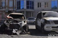 BMW Олейника поджгли двое неизвестных 