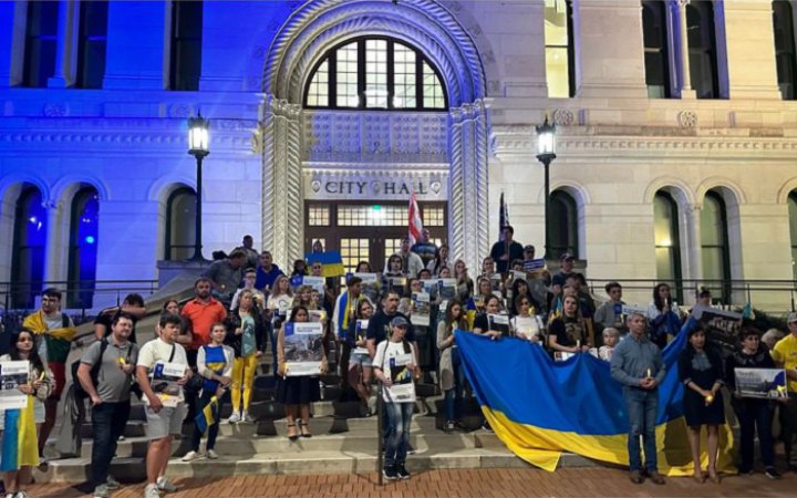 Українці в Північній Америці проводять акції до річниці повномасштабної війни
