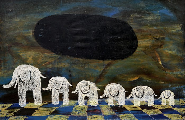 Олег Голосій, Шість слонів, 1991