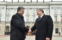 Порошенко во вторник встретится с президентом Польши
