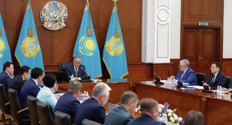  Президент Казахстану Касим-Жомарт Токаєв на засіданні уряду, 24 січня 2020