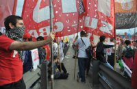 В Аргентине прошла всеобщая забастовка