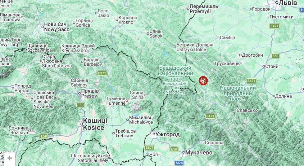 Де стався землетрус