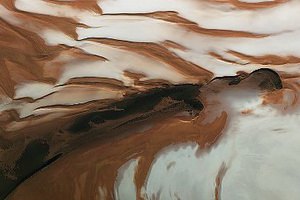 ESA опубликовало снимок полярного лета на Марсе
