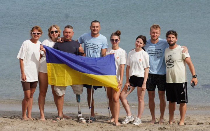 Українські ветерани вперше перепливли протоку Боніфачо