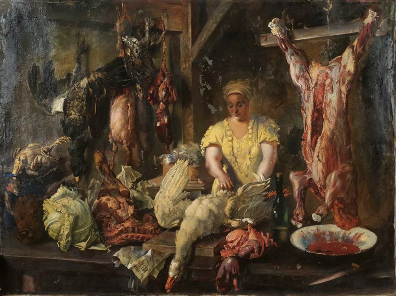 «М’ясо» Василя Яковлєва, 1945, зала соцреалізму