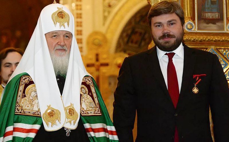 Патриарх РПЦ МП Кирилл и Константин Малофеев