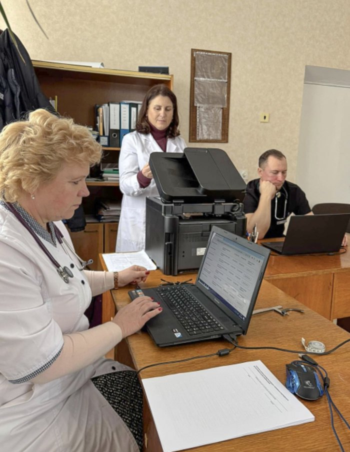 Експертна команда з оцінювання повсякденного функціонування особи під час роботи у Нововолинській лікарні.