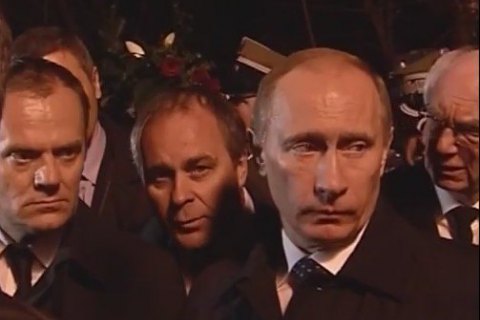 В Польше обнародовали видеозапись беседы Туска и Путина после катастрофы под Смоленском