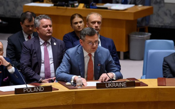 Кулеба закликав Радбез ООН твердо вимагати від Росії відновлення зернової угоди та припинення голодних ігор