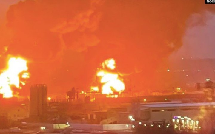 У Курській області пожежа на нафтобазі. Росіяни заявили про український безпілотник