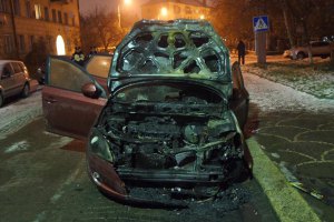 Основателю Евромайдана в Ужгороде сожгли машину