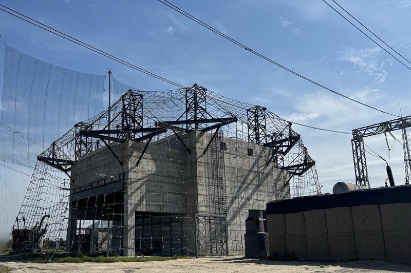 Бетонне укриття (другий рівень захисту) навколо трансформатора НЕК «Укренерго»