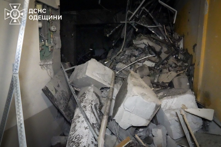 Руйнування в Одесі 