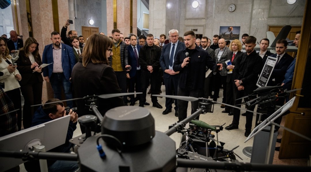 Виставка зразків озброєння і військової техніки українського виробництва у МЗС, Київ, квітень 2026.