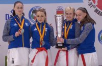Женская сборная Украины завоевала "золото" чемпионата Европы по каратэ